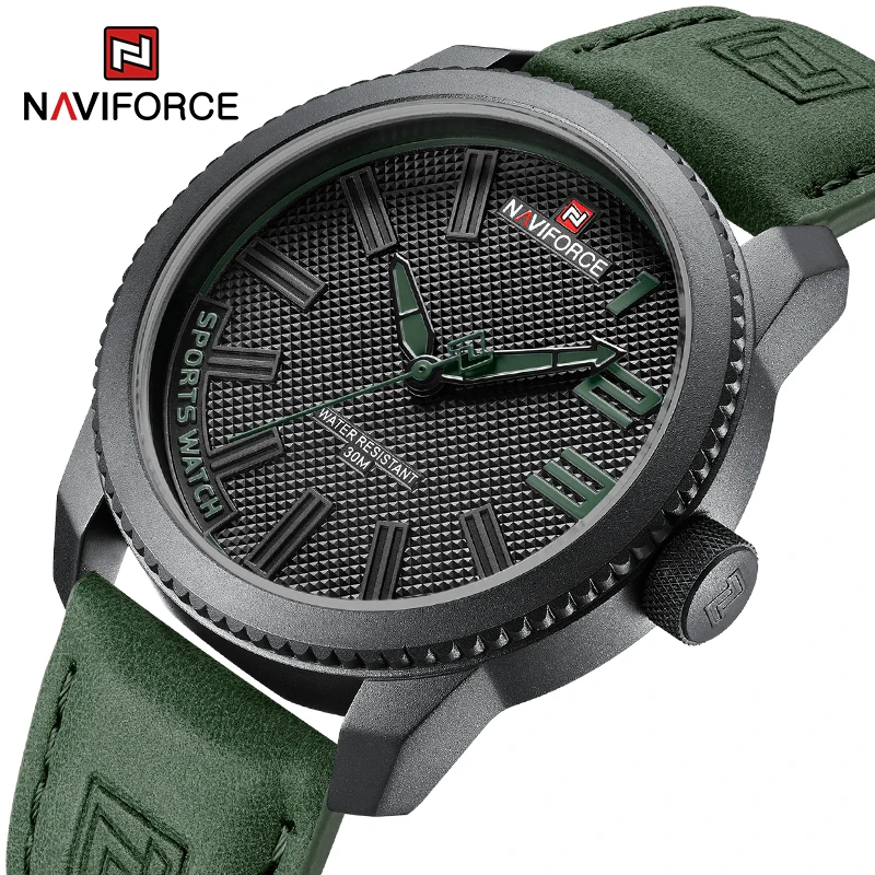 NAVIFORCE Popular Male Wristwatch Military Sports Shockproof Waterproof