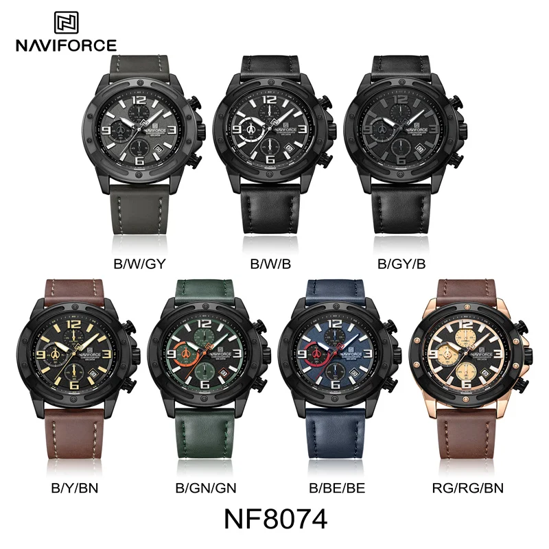 NAVIFORCE 2025 New Men Quartz Watches Multifunctional Trend Male Luxury Wristwatch 3ATM Waterproof – Image 6