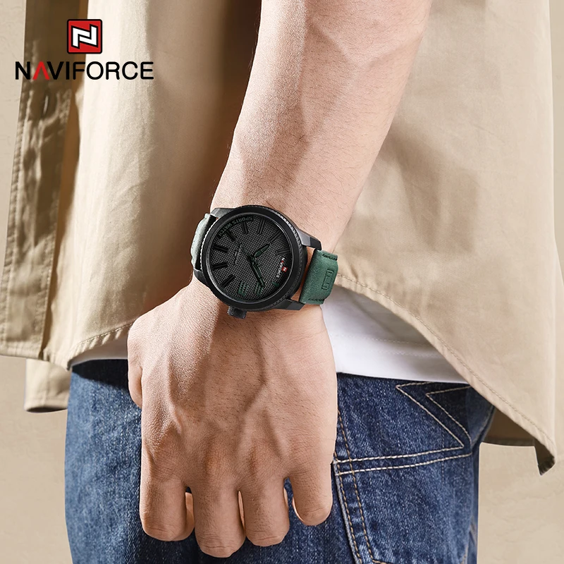 NAVIFORCE Popular Male Wristwatch Military Sports Shockproof Waterproof – Image 3