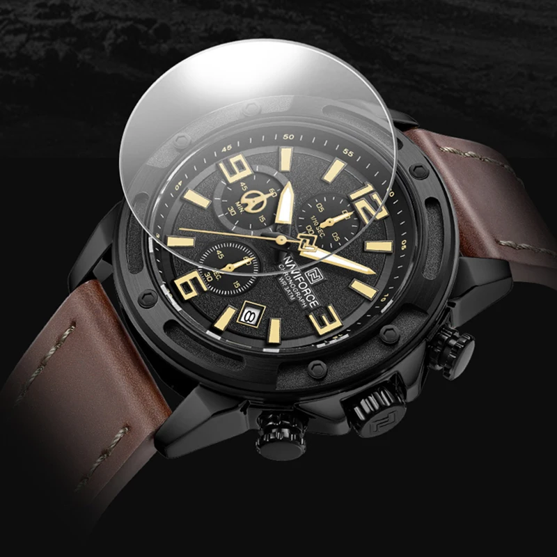 NAVIFORCE 2025 New Men Quartz Watches Multifunctional Trend Male Luxury Wristwatch 3ATM Waterproof – Image 5
