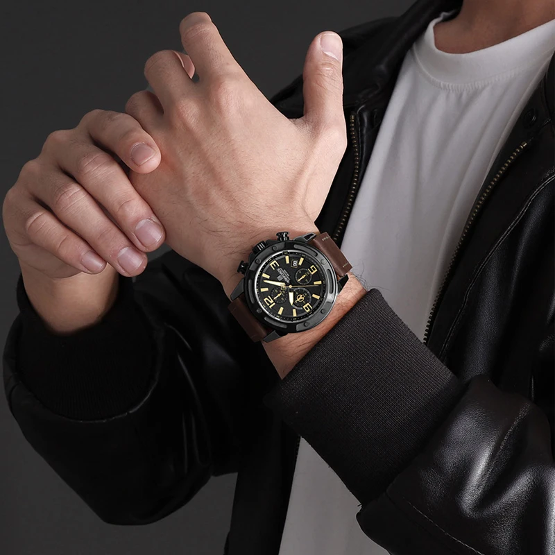 NAVIFORCE 2025 New Men Quartz Watches Multifunctional Trend Male Luxury Wristwatch 3ATM Waterproof – Image 4