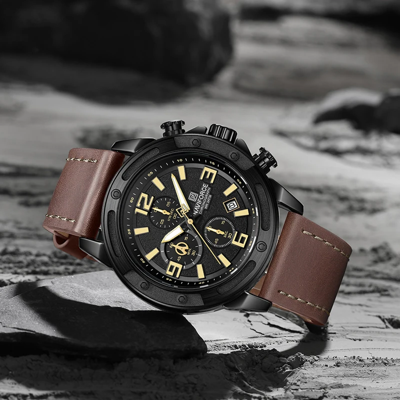 NAVIFORCE 2025 New Men Quartz Watches Multifunctional Trend Male Luxury Wristwatch 3ATM Waterproof – Image 2